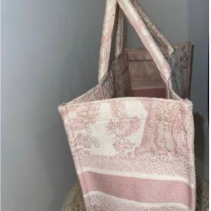 Christian Dior Pink & Blue Zebra Printed Book Tote – TBC Consignment